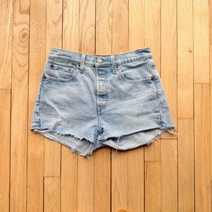 510 Light Blue Denim cut off Women Shorts